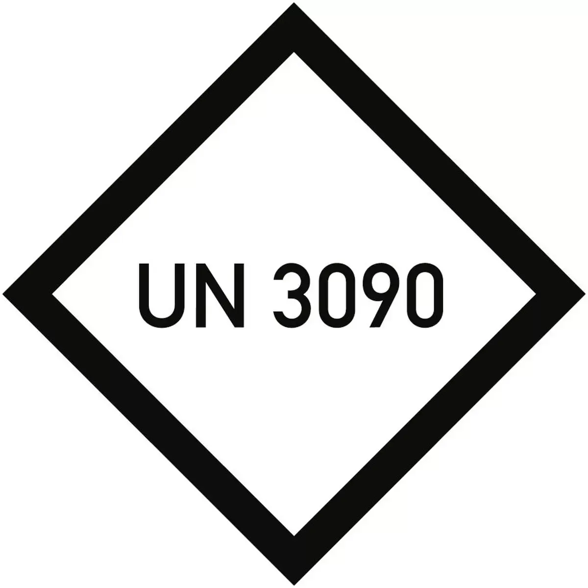Gefahrzettel mit individueller UN-Nummer, Folie, 100x100 mm, 100 Stück/Rolle