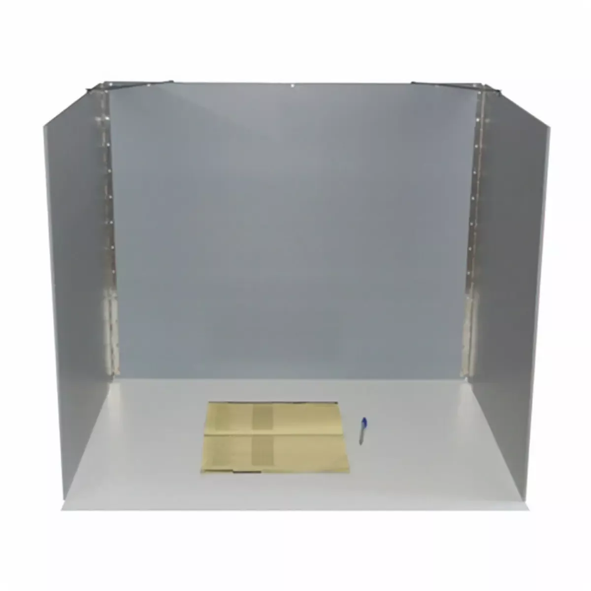 Tisch-Wahlkabine aus Kunststoff, H.70 x B.85 x T.70 cm, hellgrau