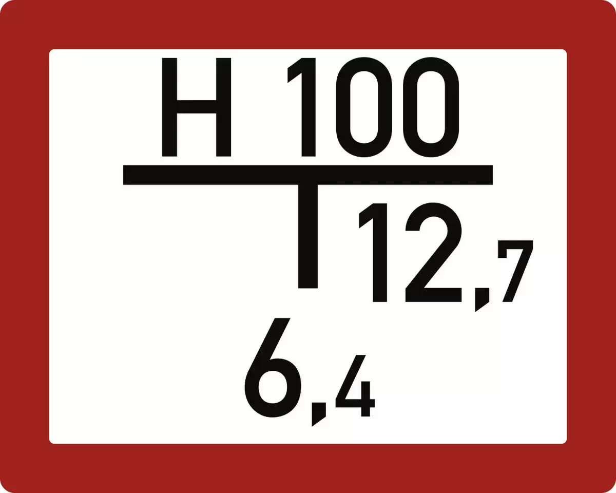 Hinweisschild auf einen Unterflurhydranten (A) inkl. Beschriftung, Alu, 250x200 mm