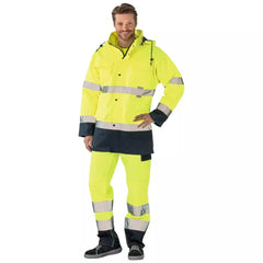 Planam Warnschutz-Parka gelb/marine Gr.L