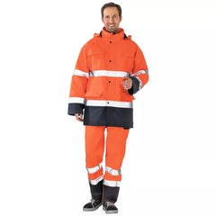 Planam Warnschutz-Parka orange/marine Gr.L