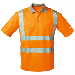 UV-Warnschutz-Polo-Shirt Mateo, Farbe orange, Gr. S