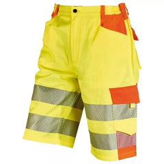 Warnschutz-Bermuda YO-HiViz, Farbe gelb/orange, Gr.48