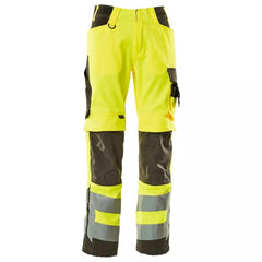 Warnschutz-Bundhose Kendal, Farbe HiVis gelb/dunkelanth., Gr. 82C44