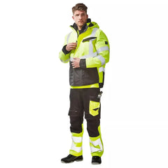 Warnschutz-Bundhose Leeds, Farbe schwarz/HiVis gelb, Gr. 82C44