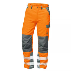 Warnschutz-Bundhose Nizza, Farbe HiVis orange/grau, Gr.44