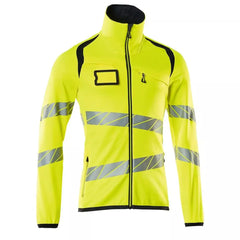 Warnschutz-Fleecejacke Accelerate Safe, Farbe HiVis gelb/schwarzblau, Gr. 2XL