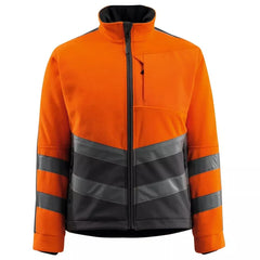 Warnschutz-Fleecejacken Sheffield, Farbe HiVis orange/dunkelanth., Gr.2XL