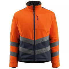 Warnschutz-Fleecejacken Sheffield, Farbe HiVis orange/schwarzblau,Gr.2XL