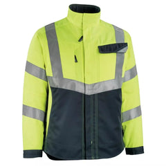 Warnschutz-Jacke Oxford, Farbe HiVis gelb/schwarzblau, Gr. 2XL