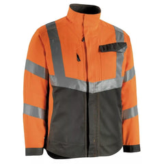 Warnschutz-Jacke Oxford, Farbe HiVis orange/dunkelant., Gr. 2XL