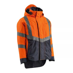 Warnschutz-Jacken Harlow, FarbeHiVis orange/schwarzblau, Gr.M