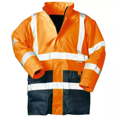 Warnschutz-Parka 2 in 1 Alexander, Farbe HiVis orange/marine, Gr.2XL