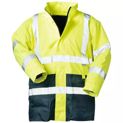 Warnschutz-Parka 2 in 1 Sebastian, Farbe HiVis gelb/marine,Gr.2XL