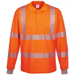 Warnschutz-Polo-Shirt, Farbe leuchtorange, Gr.2XL