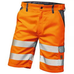 Warnschutz-Short Lyon, Farbe HiVis Farbe HiVis orange/grau, Gr.44