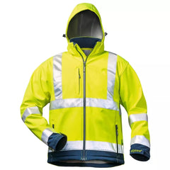 Warnschutz-Softshelljacke, Farbe Farbe HiVis gelb/marine, Gr.L