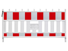 Absperrschrankengitter Future, 2.000 mm, weiß, RA1, weiß-rot