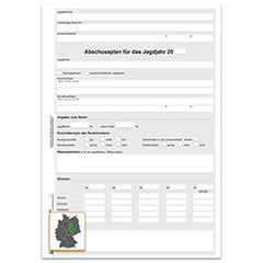 Abschussplan, A3 3-fach, 100 Satz