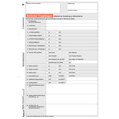 Ärztlicher Fragebogen zum Vordruck 100 410 1008 001, A4, 25 Stück