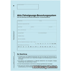 Akte Fahreignungs-Bewertungssystem, A4, 4-seitig, blau, 25 Stück