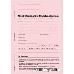 Akte Fahreignungs-Bewertungssystem, A4, 4-seitig, rot, 50 Stück