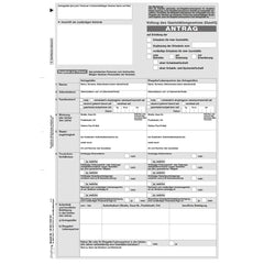 Antrag §§ 2, 11 GastG, (Variante) A4 4-seitig, 25 Stück