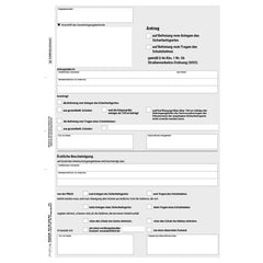 Antrag auf Ausnahmegenehmigung Befreiung Sicherheitsgurt/Schutzhelm gem. § 46 Abs. 1 Nr. 5b StVO, A4, 2-fach SD, 25 Satz