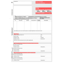 Antrag auf Genehmigung Gelegenheitsverkehr, § 47/48/49/50 PBefG, A4, 2-seitig, 25 Stück