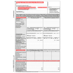 Antrag auf Gewährung von Sozialhilfe, A4 4-seitig, 25 Stück