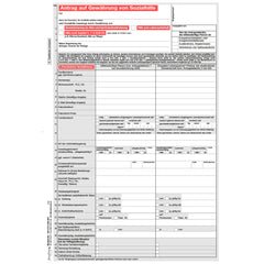 Antrag auf Gewährung von Sozialhilfe, A4 8-seitig, 25 Stück