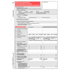 Antrag auf Leistungen nach dem AsylbLG, A4, 4-seitig, 25 Stück