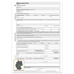 Betreuungsvereinbarung, A4, 2-fach, 25 Satz