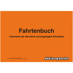 Fahrtenbuch, DIN A5 40-seitig, orange, 1 Heft