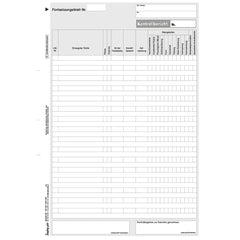 Fortsetzungsblatt zum Vordruck 100 567 7441 002, A4 2-fach, 50 Satz