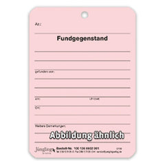 Fundanhänger, A7, Karton, rosa, 100 Stück