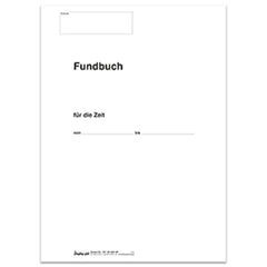 Fundbuch - Titelbogen, A4, 4-seitig, 10 Stück