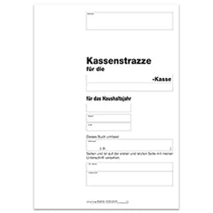 Kassenstrazze - Titelbogen, DIN A4 4-seitig, 10 Stück