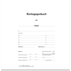 Kontogegenbuch 4-spaltig - Titelbogen, DIN A4 4-seitig, 10 Stück