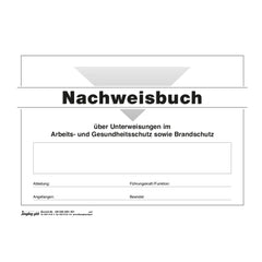 Nachweisbuch Arbeits-/ Gesundheits-/Brandschutz, DIN A5, 44 Seiten, 1 Heft