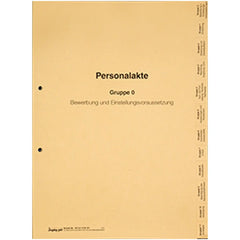 Personalakten-Register, 12-teilig, 225 x 305 mm, 1 Satz