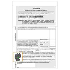 Pfändungs- und Einziehungsverfügung div. Forderungen (Thüringen), A4, 9-fach, 10 Satz