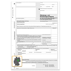 Pfändungs- und Einziehungsverfügung Kontenpfändung/diverse Ansprüche (Sachsen-Anhalt), A4 4-fach, 25 Satz