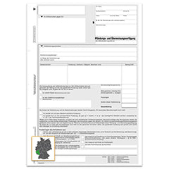 Pfändungs- und Überweisungsverfügung Lohnpfändung (Rheinland-Pfalz), A4 5-fach, 1 Satz