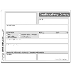 Quittung für eine Forderung, mit laufender Nummer, Block, A6, 50 Satz, 2-fach, 1 Block