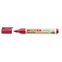 21 Permanentmarker EcoLine - 1,5 - 3 mm, rot, nachfüllbar