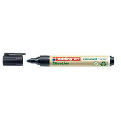 21 Permanentmarker EcoLine - 1,5 - 3 mm, schwarz, nachfüllbar