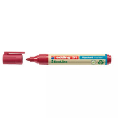 31 Flipchartmarker EcoLine - nachfüllbar, 1,5 - 3 mm, rot