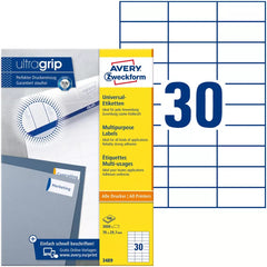 3489 Universal-Etiketten ultragrip - 70 x 29,7 mm, weiß, 3.000 Etiketten, permanent