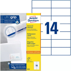 3653 Universal-Etiketten ultragrip - 105 x 42,3 mm, weiß, 1.400 Etiketten, permanent